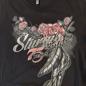 Women’s Black Sturgis 2015  75th anniversary Graphic Tee